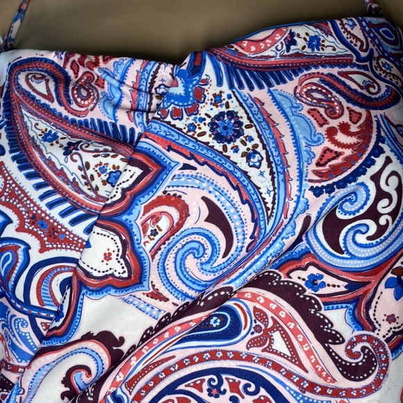 Becca Handkerchief Paisley Unique Tankini Swimsuit Top - Picture 4 of 11
